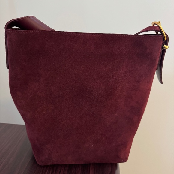 Madewell, Essential Medium Tote, Suede, Deep Merlot - Picture 1 of 7